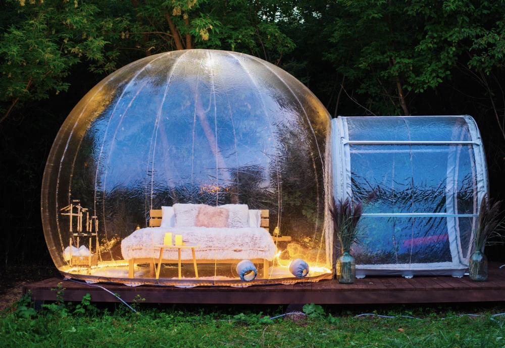 bubble clear tent